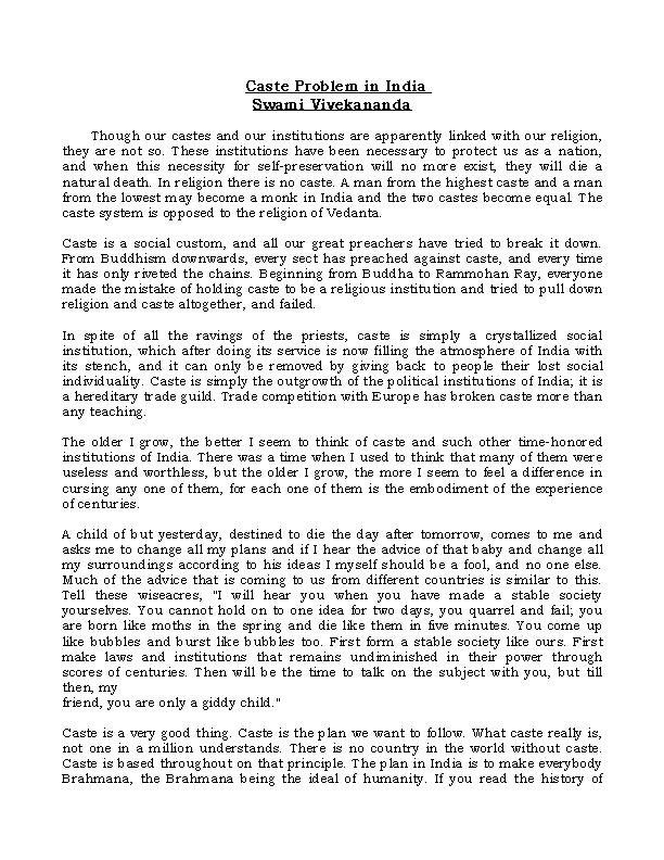 Caste Problem in India- Swami Vivekananda.pdf