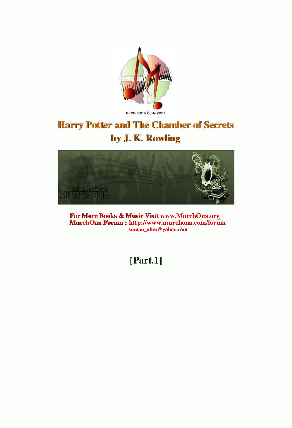 Harry Potter and The Chamber of  Secrets Part-1.pdf